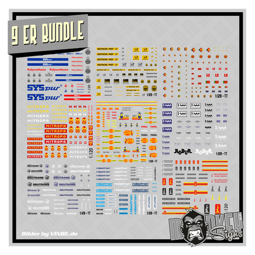 9er set bundle waterslide - /,